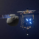 La sonda Hayabusa 2, aproximándose al asteroide Ryugu.
